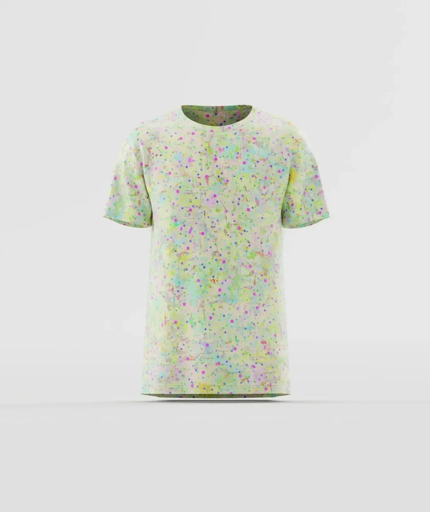 Pastel Speckled Abstract T-Shirt