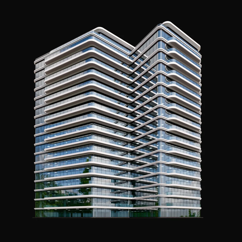 Futuristic Glass Tower