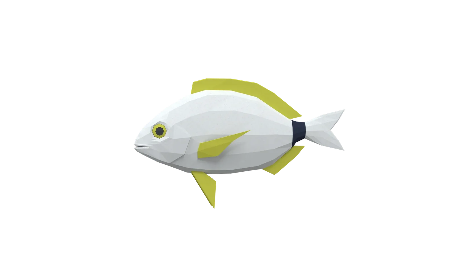 Low Poly Animated Annular Seabream