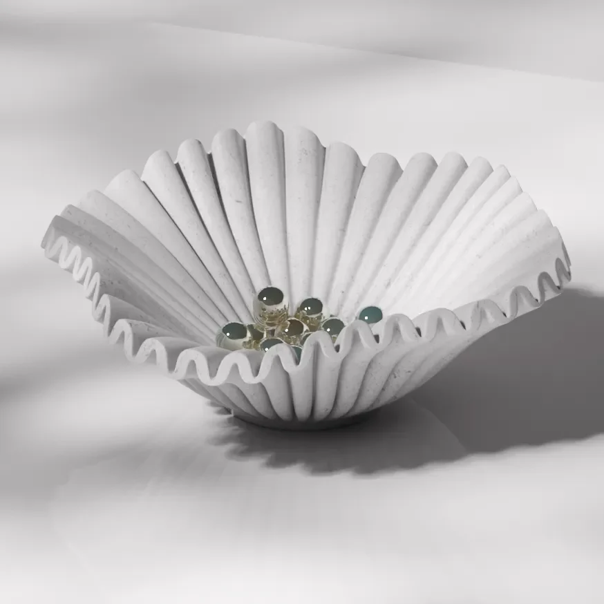 Wave Concrete Jewlery Decorative Bowl