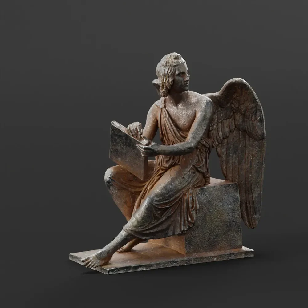 Iron Angel With Book