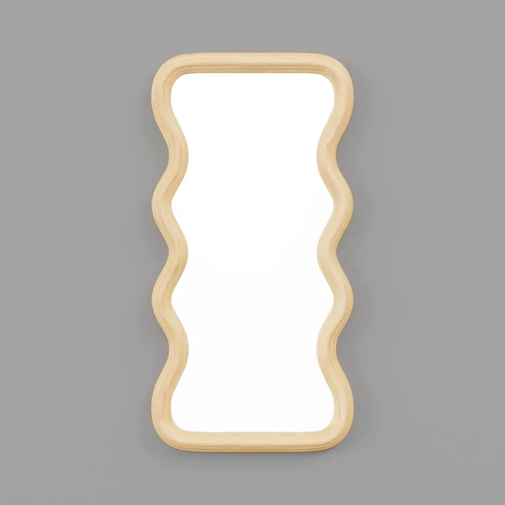 Wooden Frame Wall Mirror