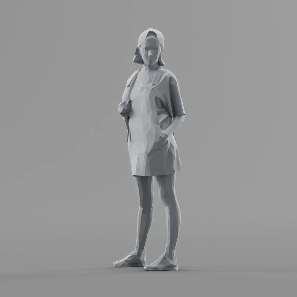 Lowpoly Female Standing