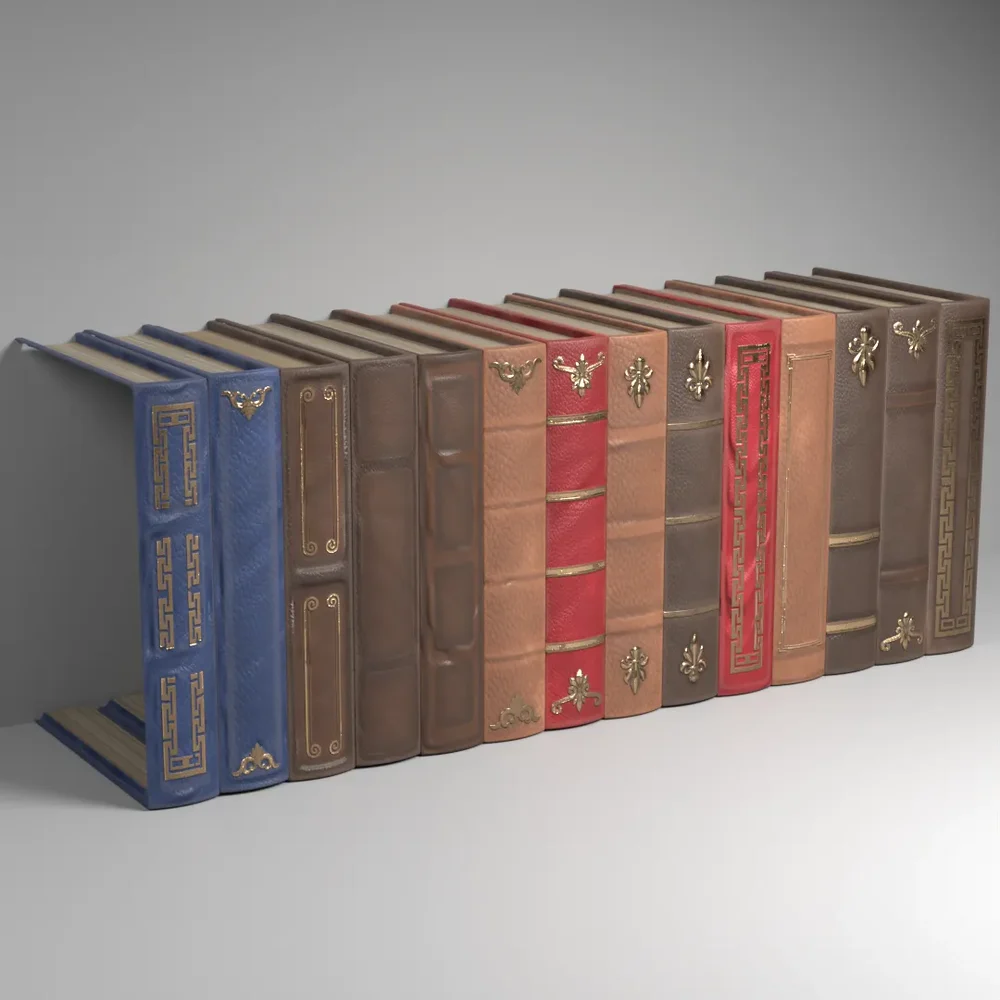 Ornament Leather Book Side