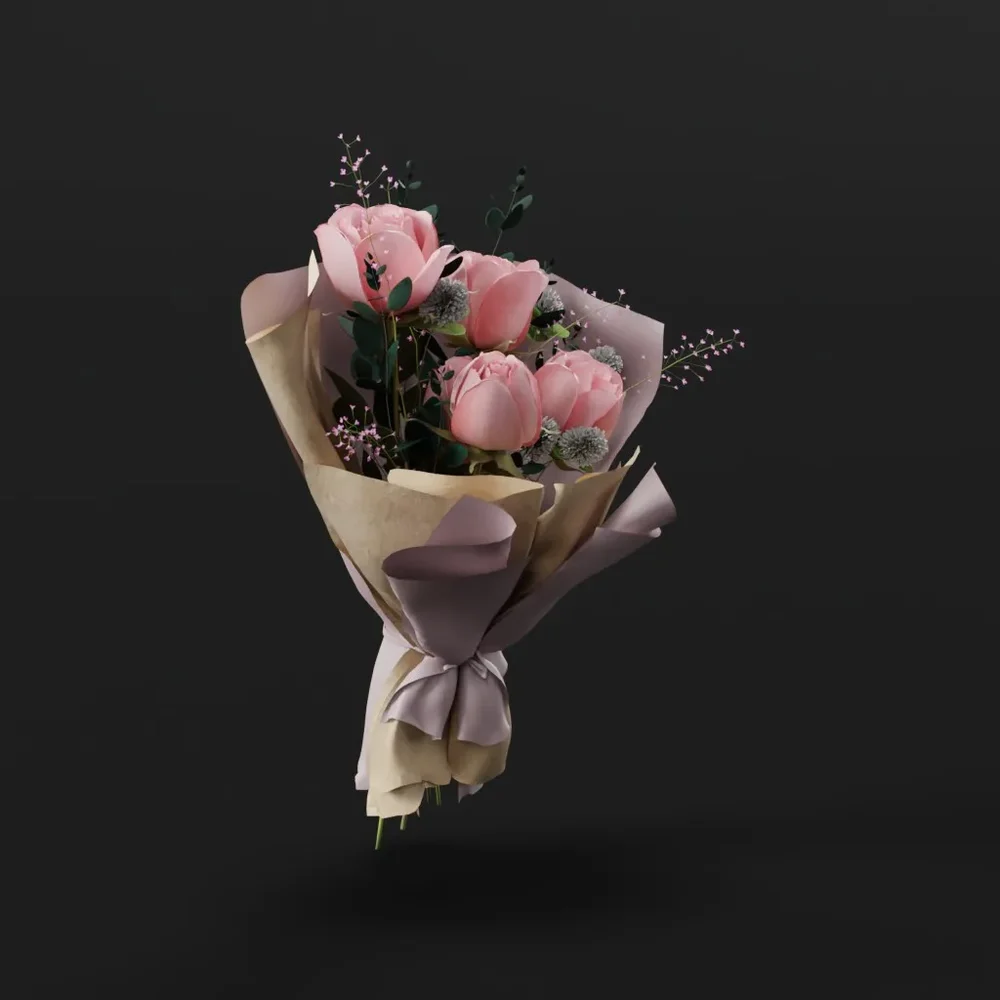 Pink Tulip Bouquet