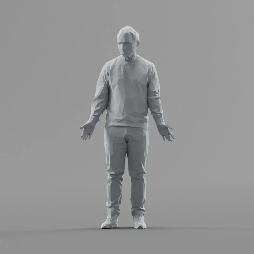 Lowpoly Male Standing