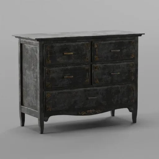 Desolate Black Ornament Locker
