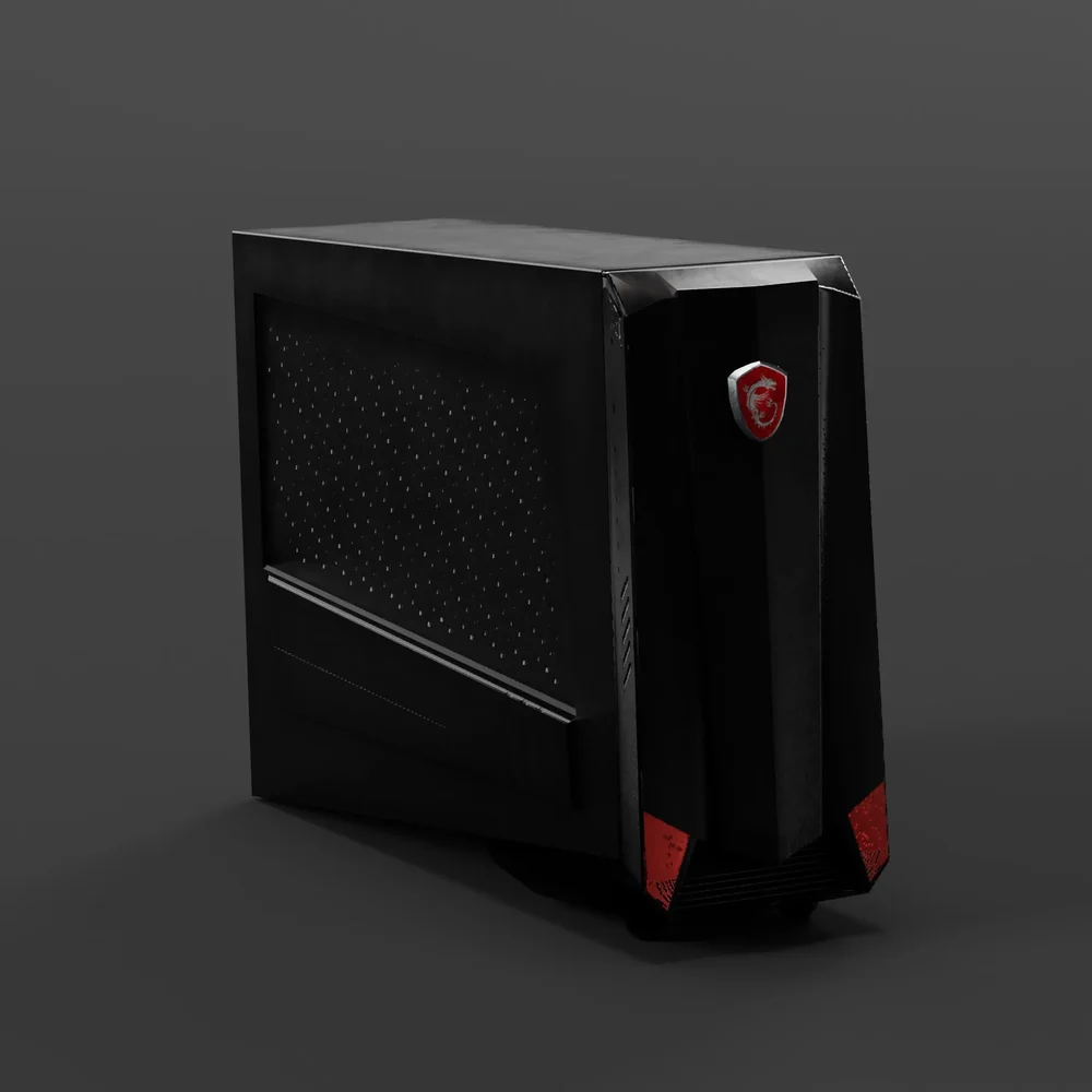 Modern Black Gaming Pc Case