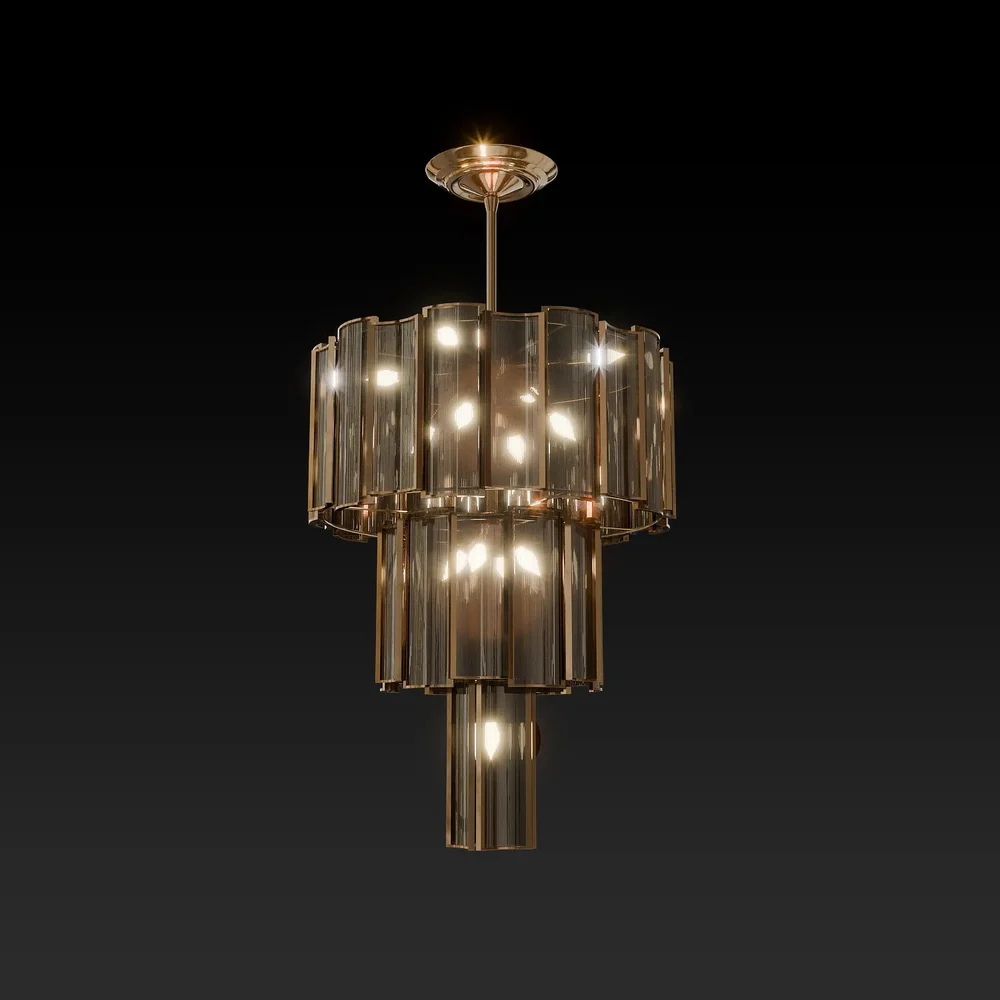 Modern Golden Chandelier