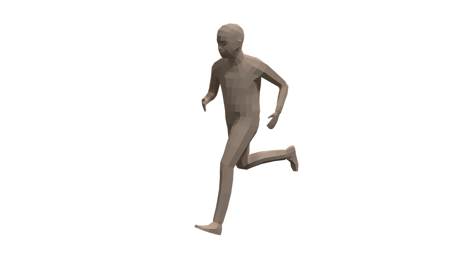 Low Poly Kid Running Animation