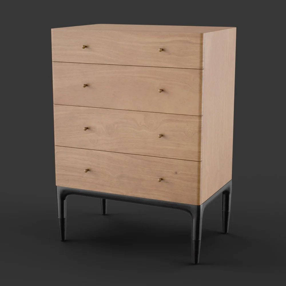 Wooden Dresser With Drawers