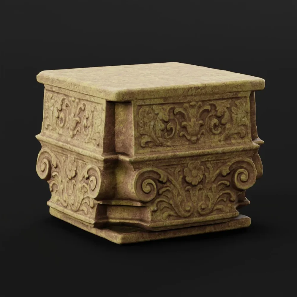 Stone Plyth Column Top