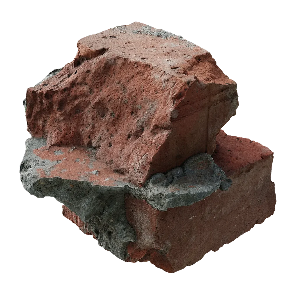 A Small Piece Of Brick Wall Scan