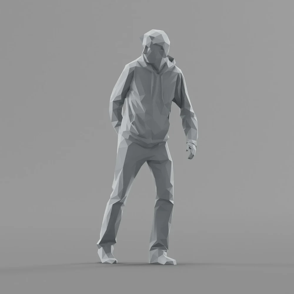 Lowpoly Male Walking