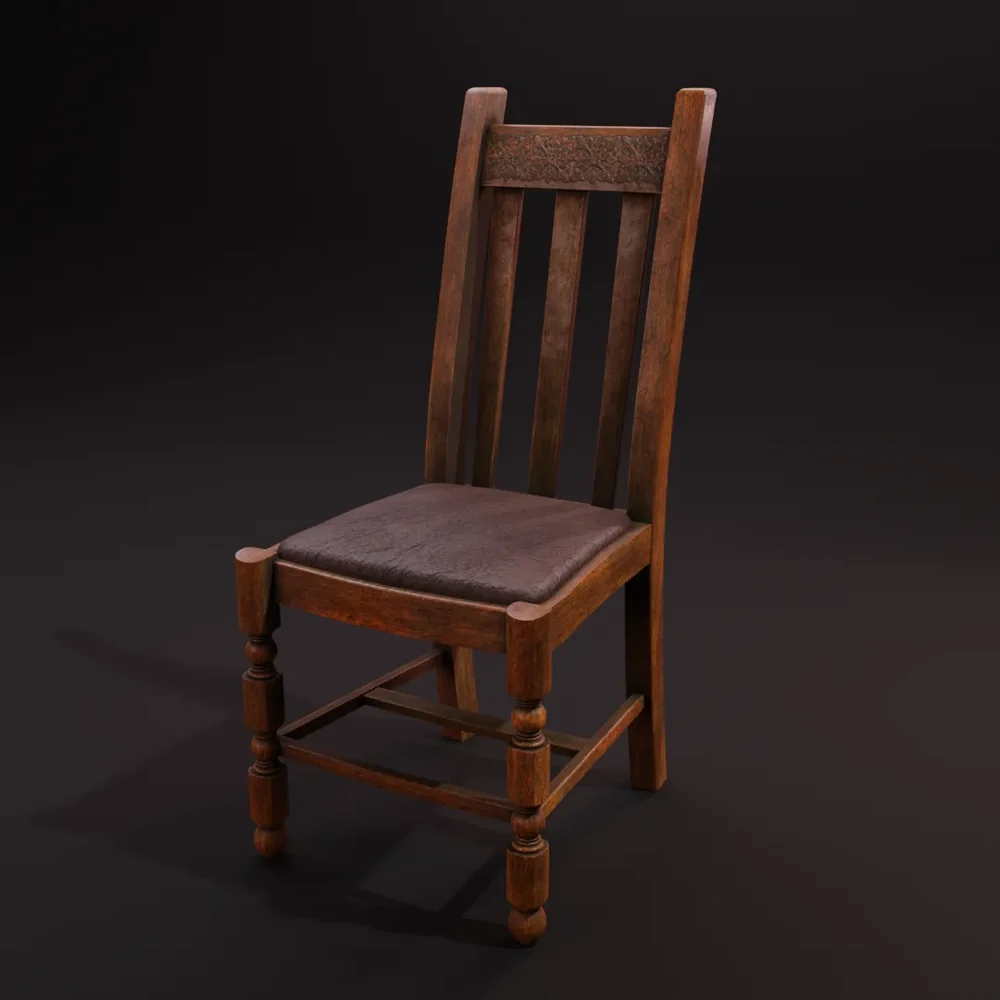Old Wooden Classical Chair