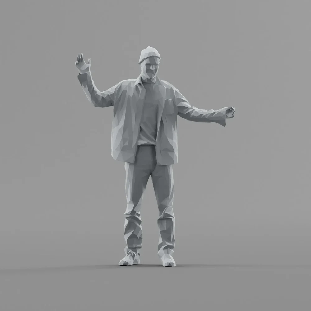 Lowpoly Male Standing