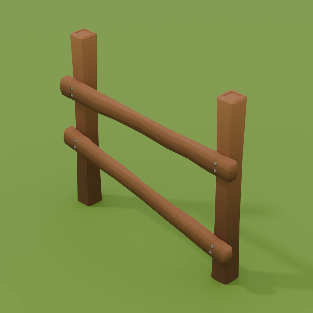 Low Poly Fence Variant 3