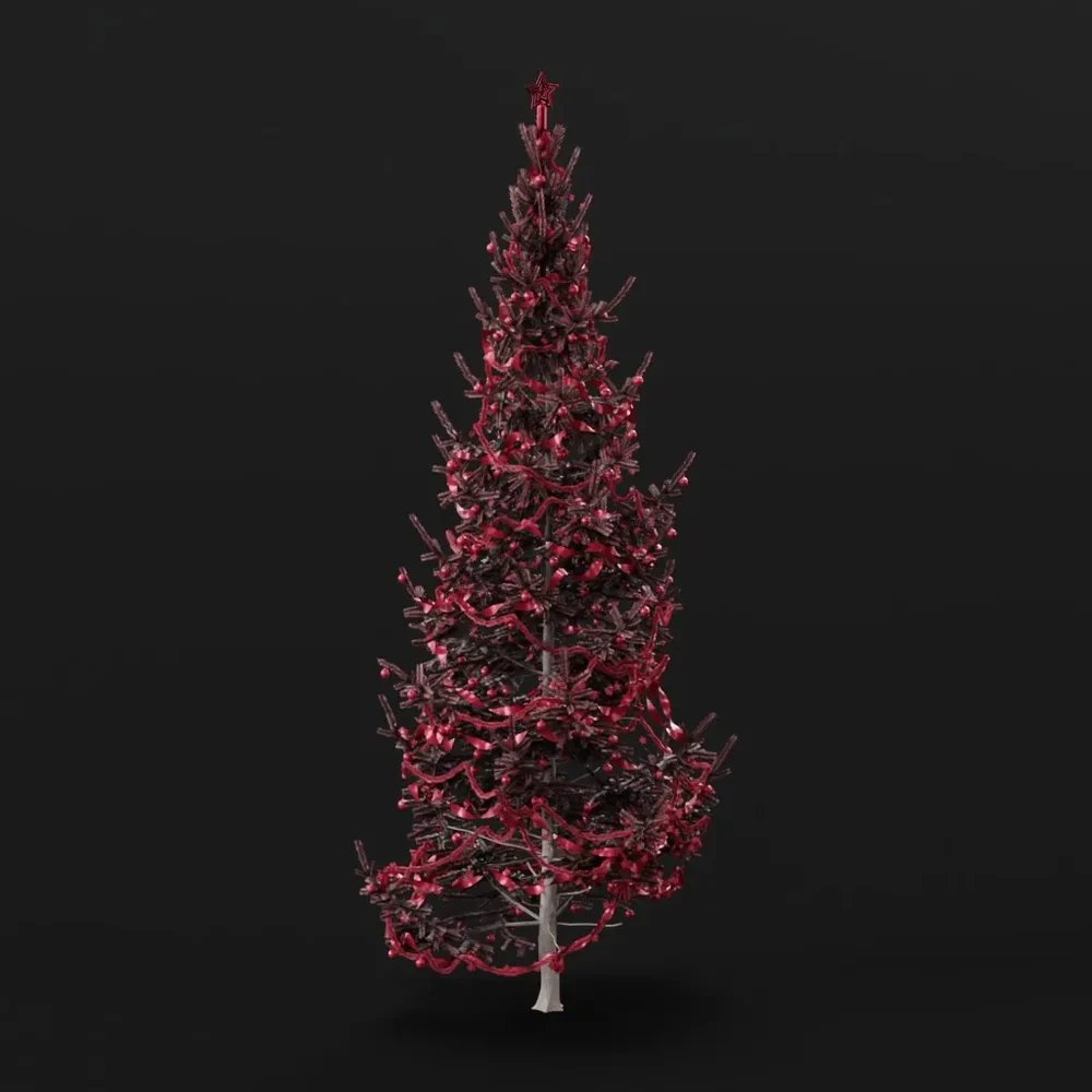 Christmas Tree Pink Med