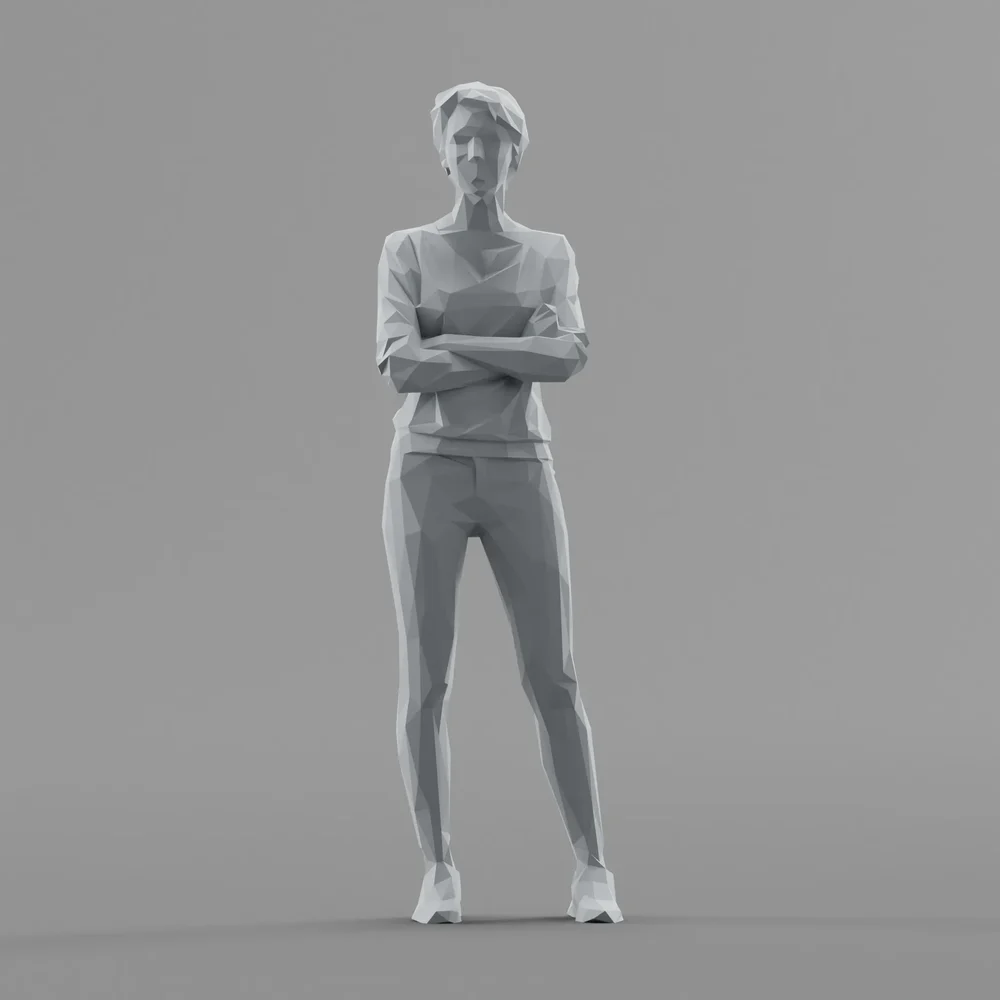 Lowpoly Female Standing