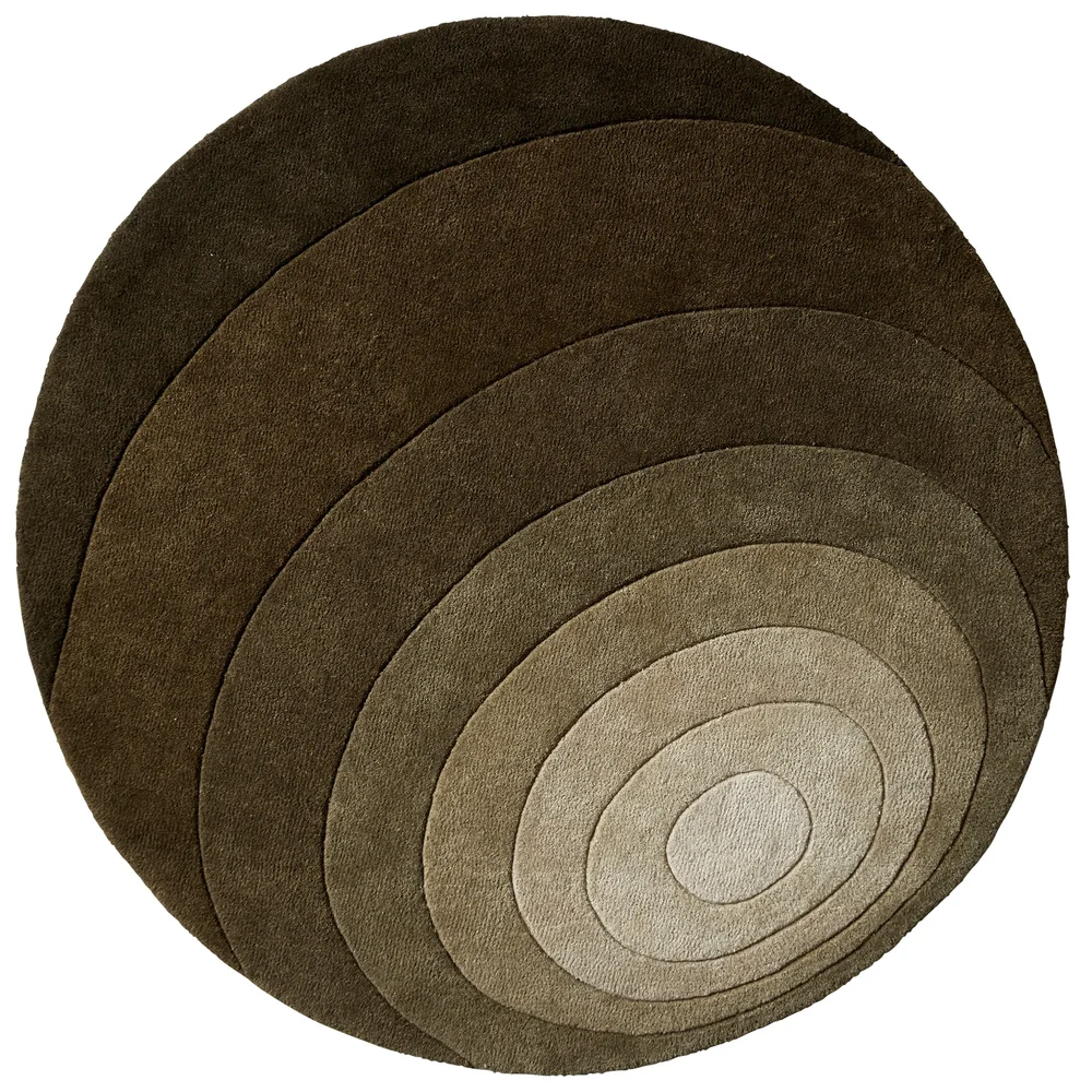 Luna Dark Green Round Carpet