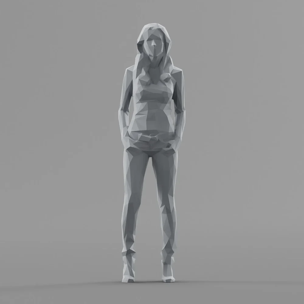 Lowpoly Female Standing