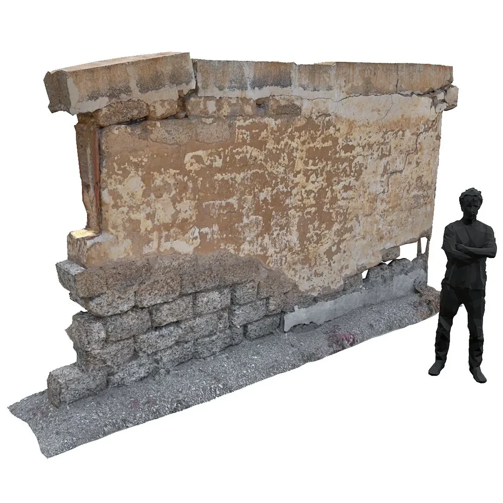 Wall Ruin Eroded 2of5