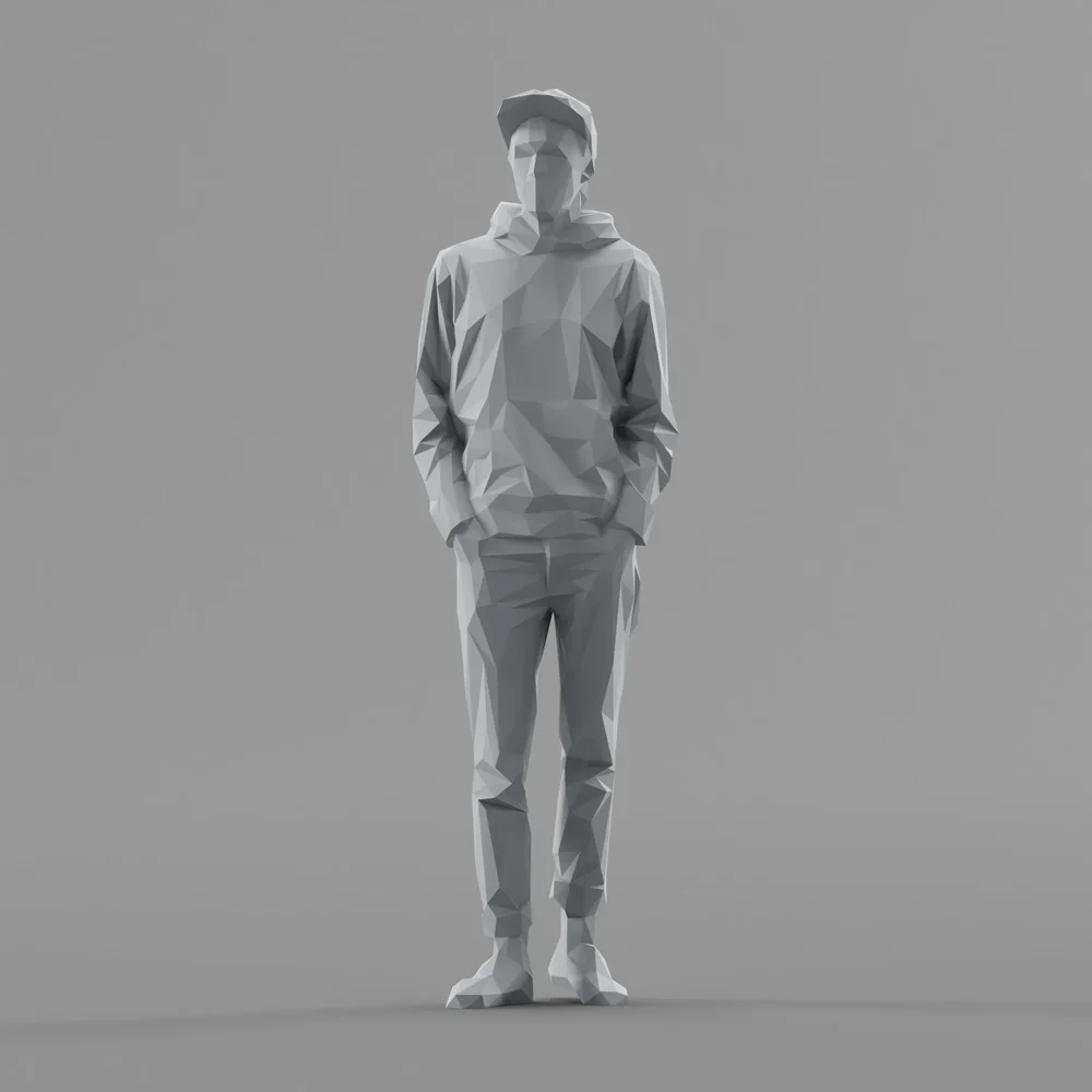 Lowpoly Male Standing