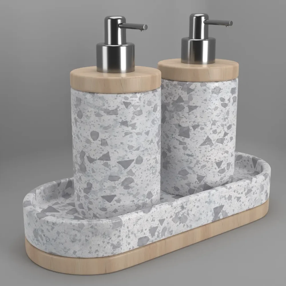 Soap Bottle And Ceramic Tray