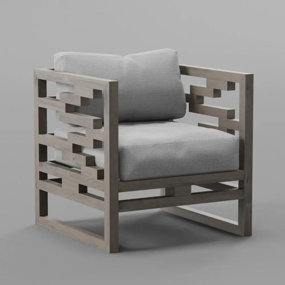 Wooden Outdoor Armchair