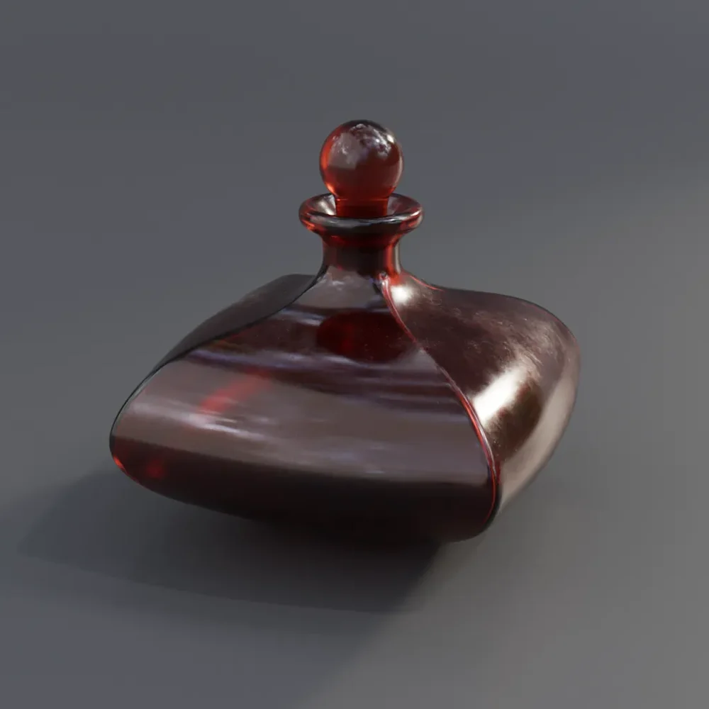 Short Glass Bottle