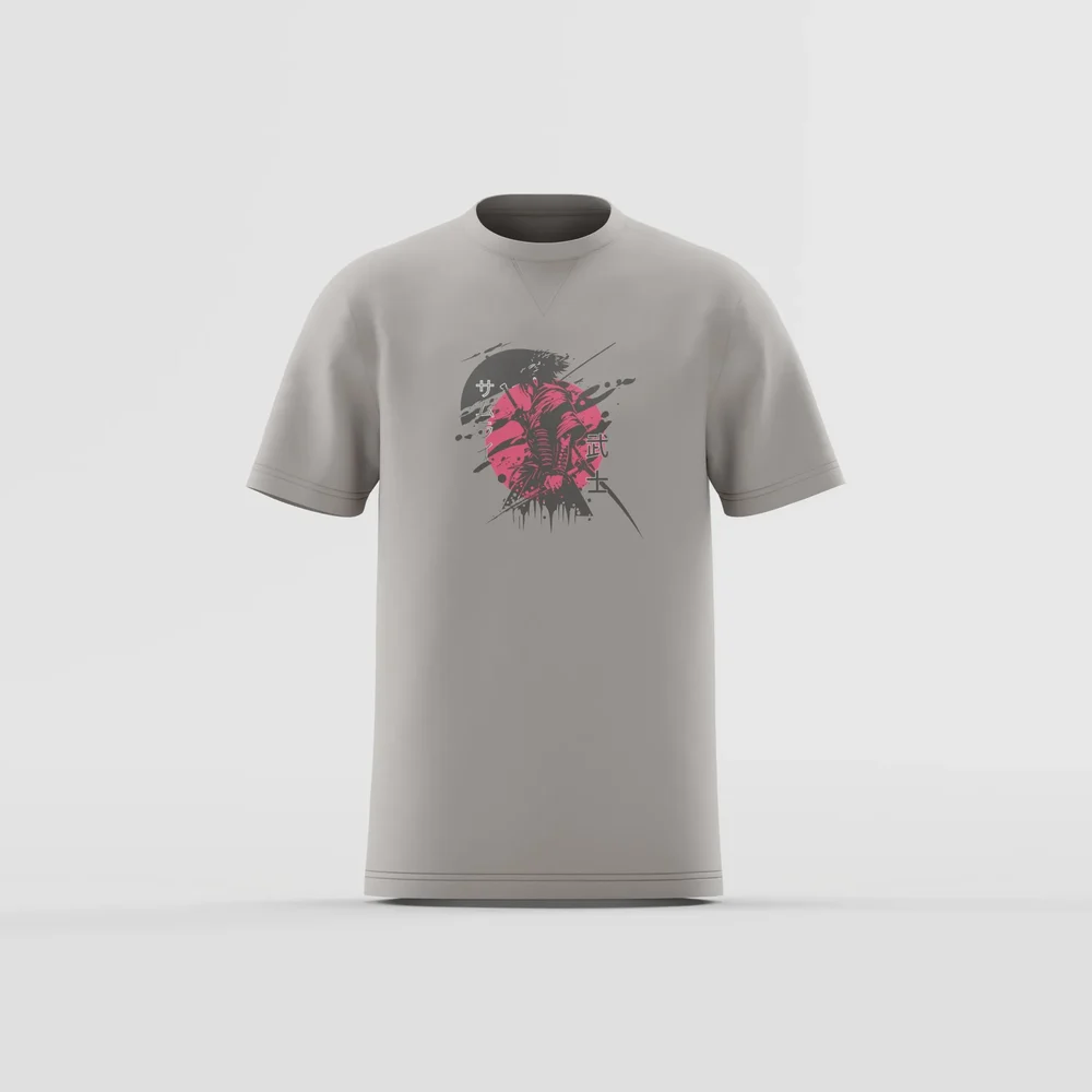 Abstract Samurai Sunset T-Shirt