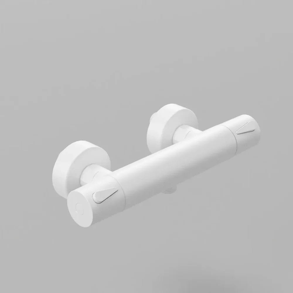 Silhouette Thermostat Shower White