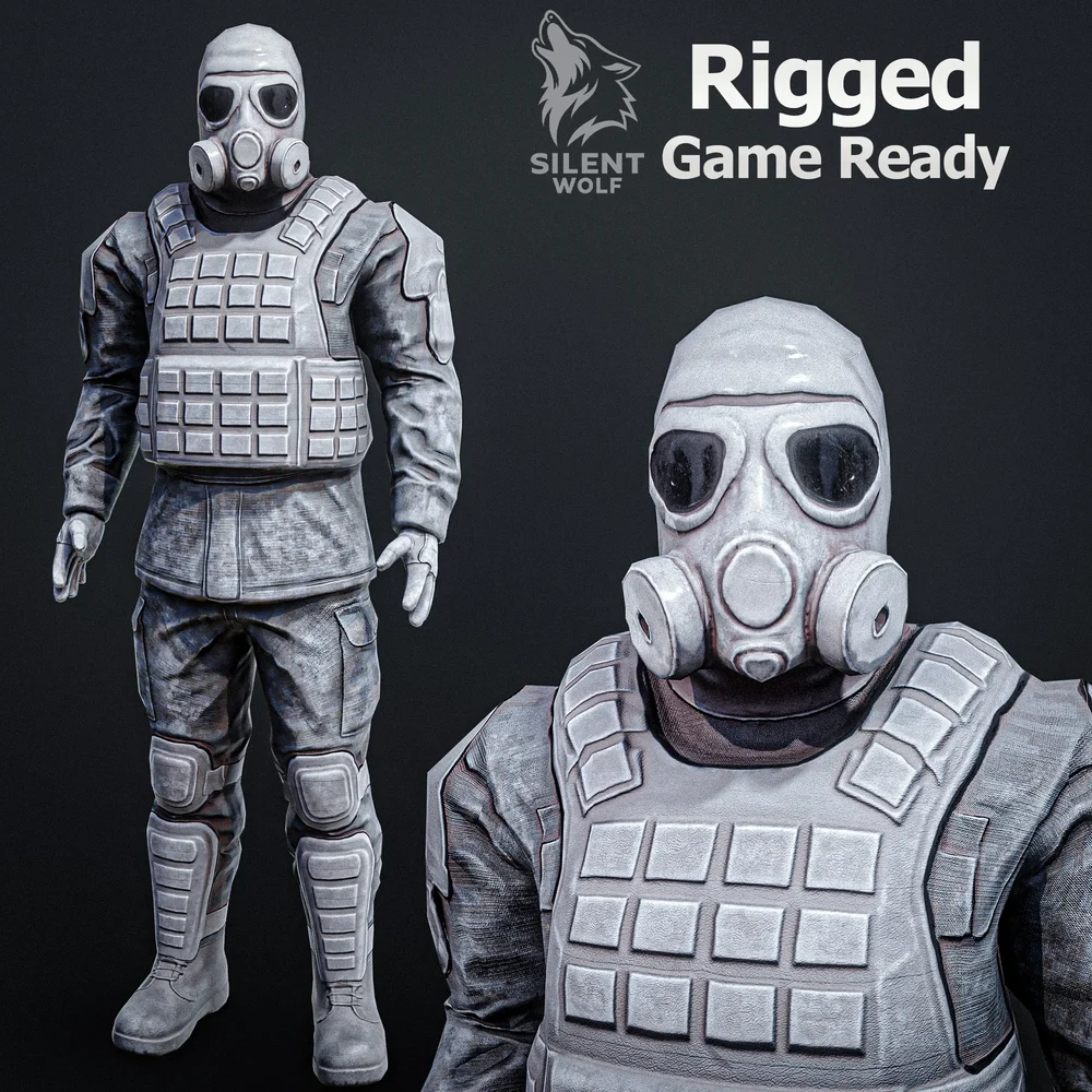Special Forces Soldier-Rigged-Animated