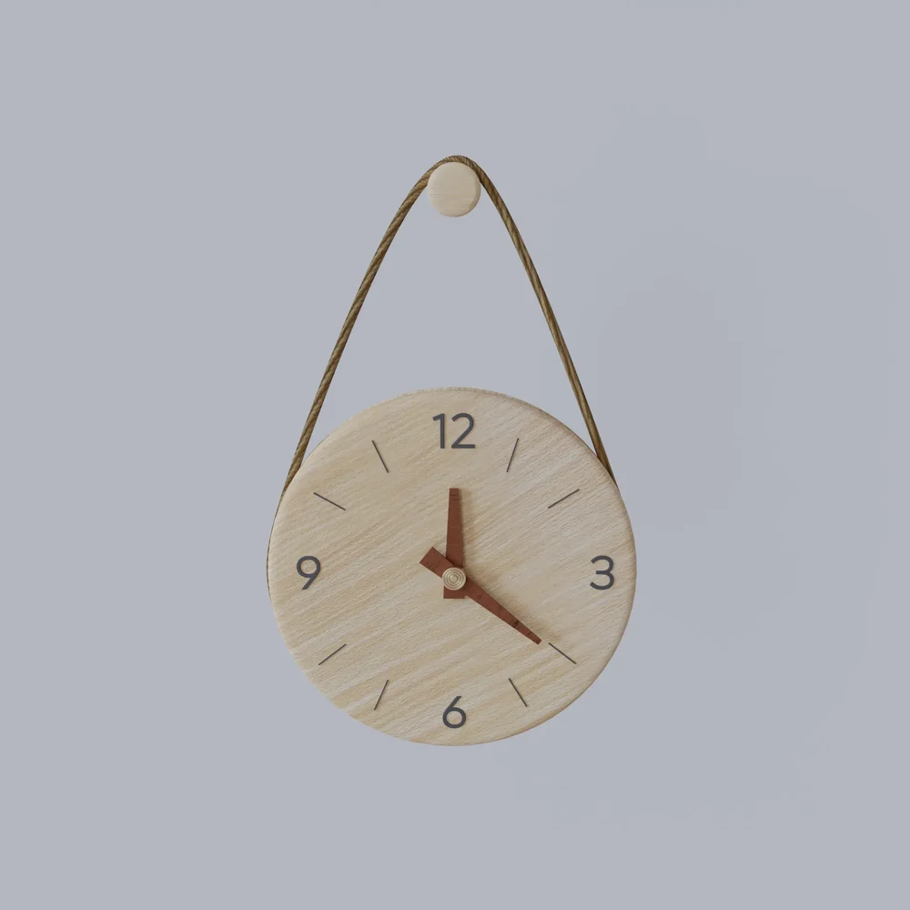 Wooden Wall Clock