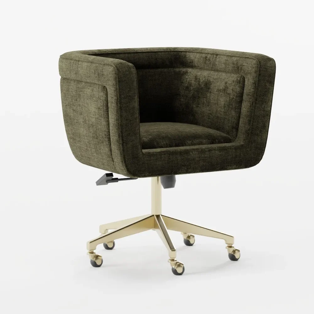 Velvet Swivel Office Chair
