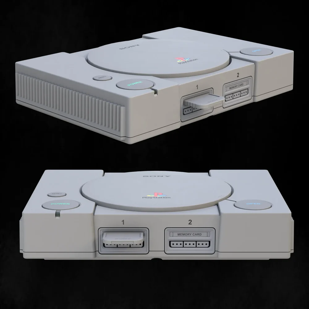 Playstation 1 With Memory Card