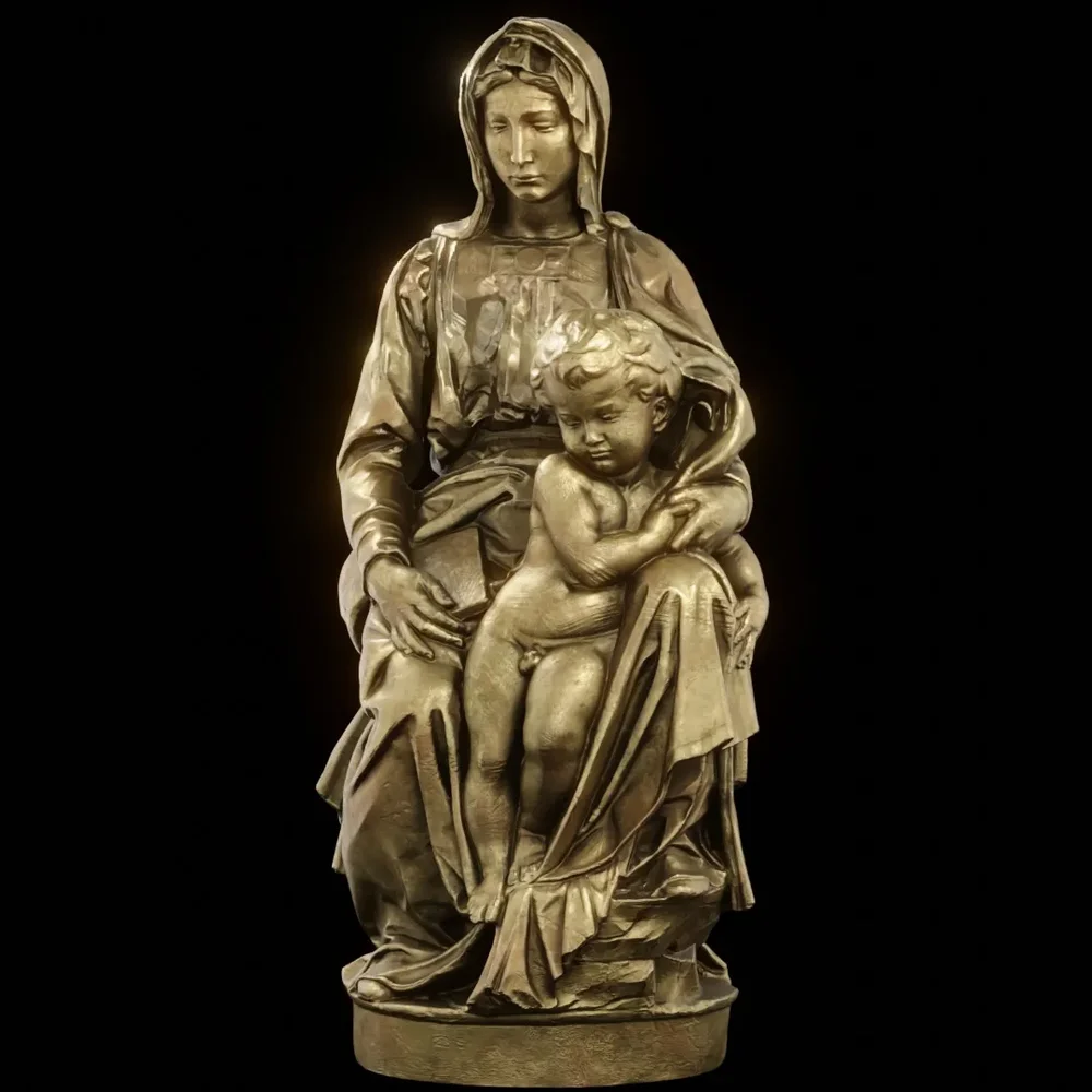 Brass Madonna Of Bruges