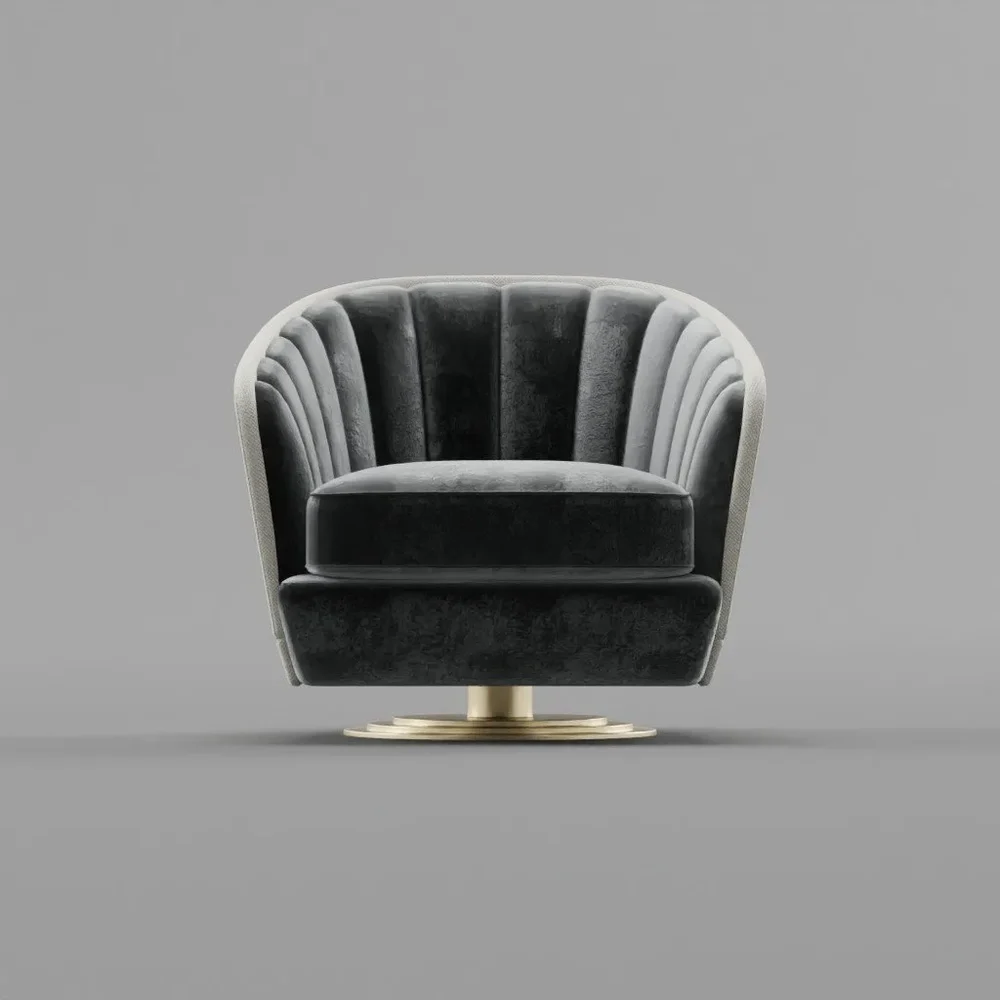 Modern Edge Swivel Chair