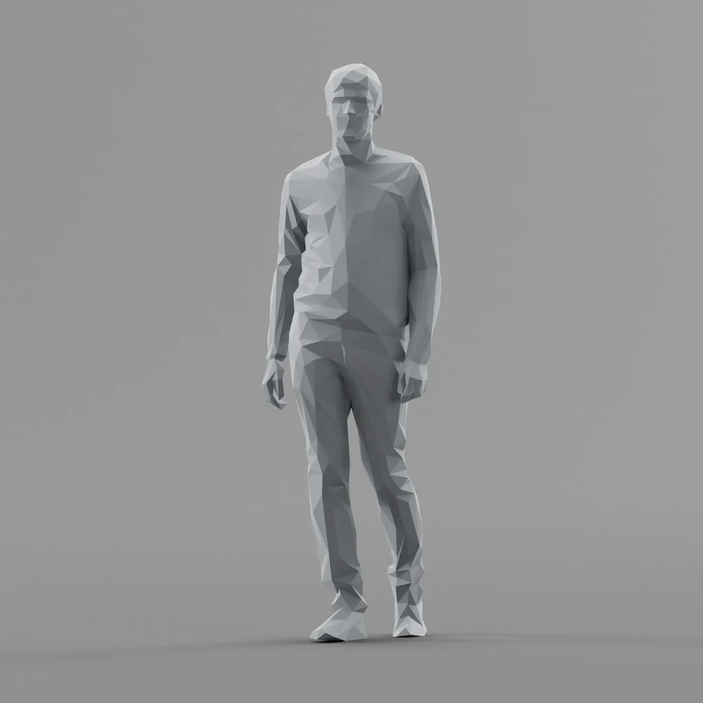 Lowpoly Male Walking