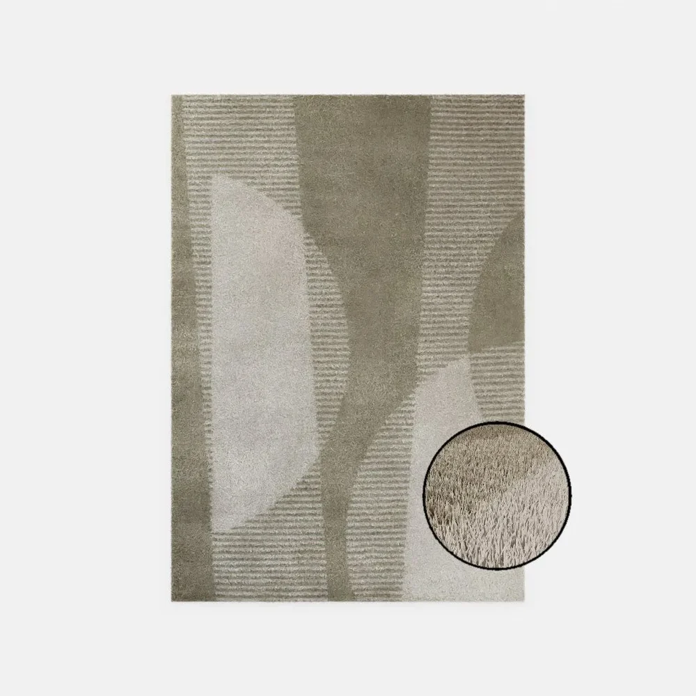 Green And Beige Rug