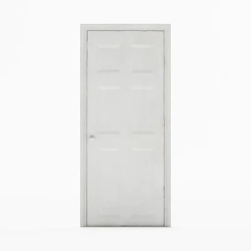 White Painted Wooden Door
