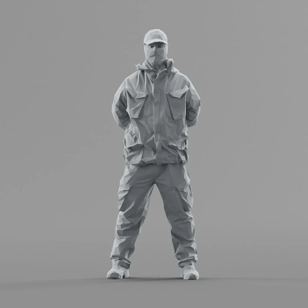 Lowpoly People Swat Soldier