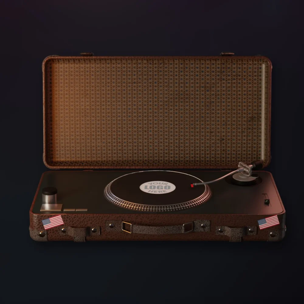 Cd Turntable Box Dj Vinilo Portatil