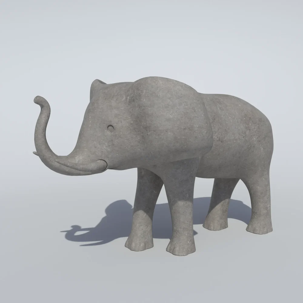 Stone Elephant Statue