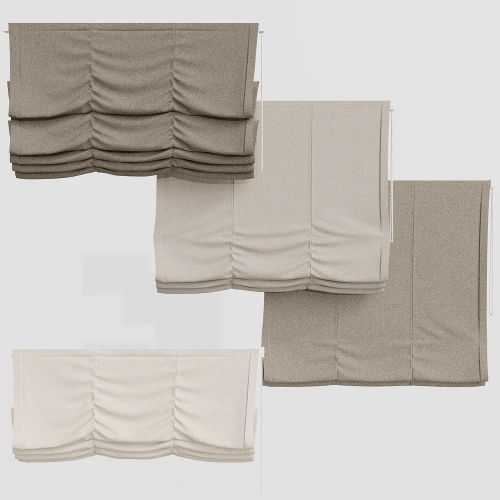 Gd Roman Blinds Curtain Set