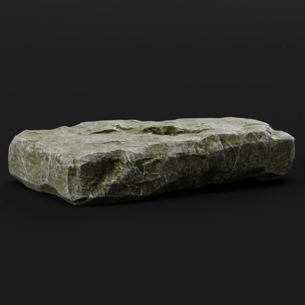 Stone Slab Rough Cut Grey