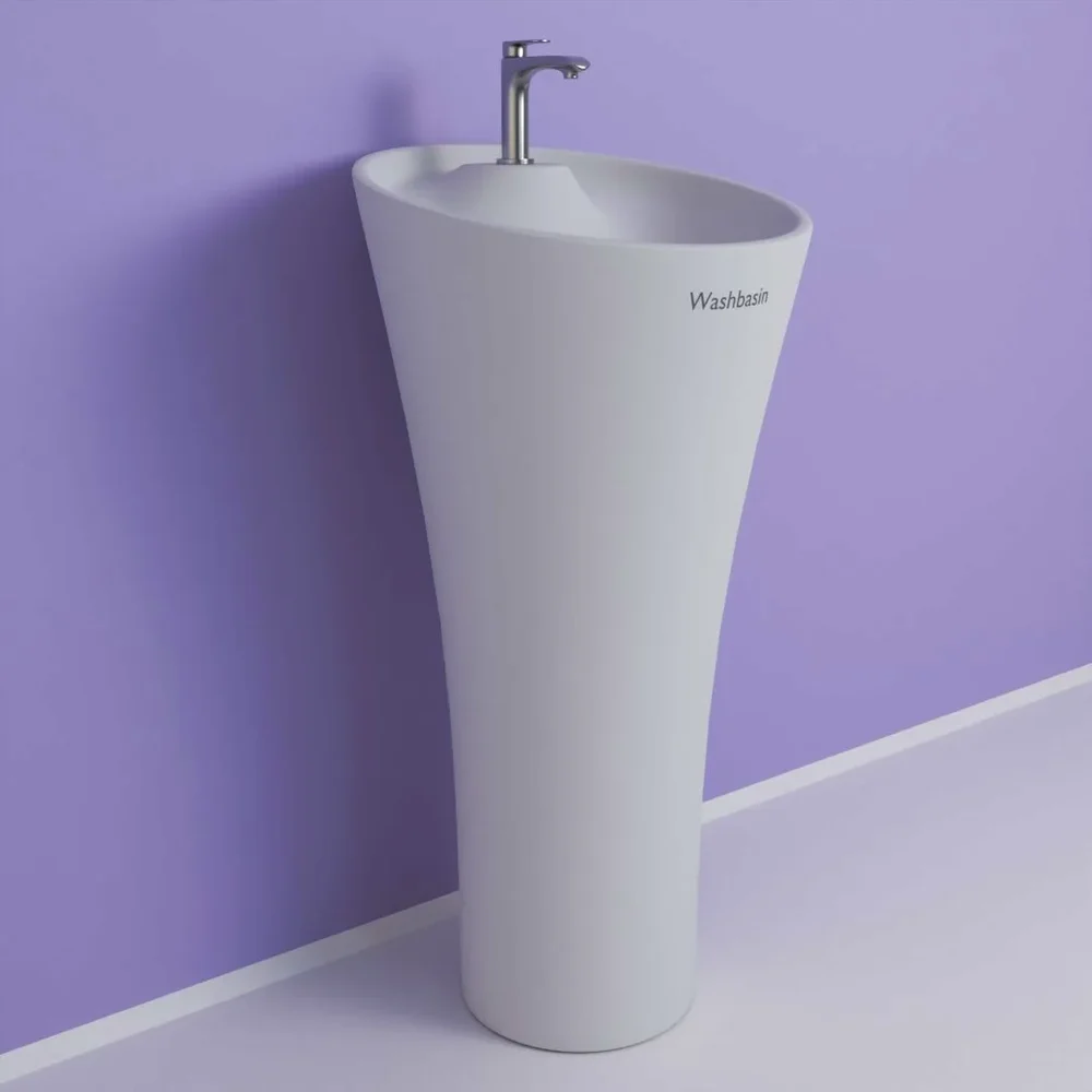 Asthetic Washbasin White With Tap