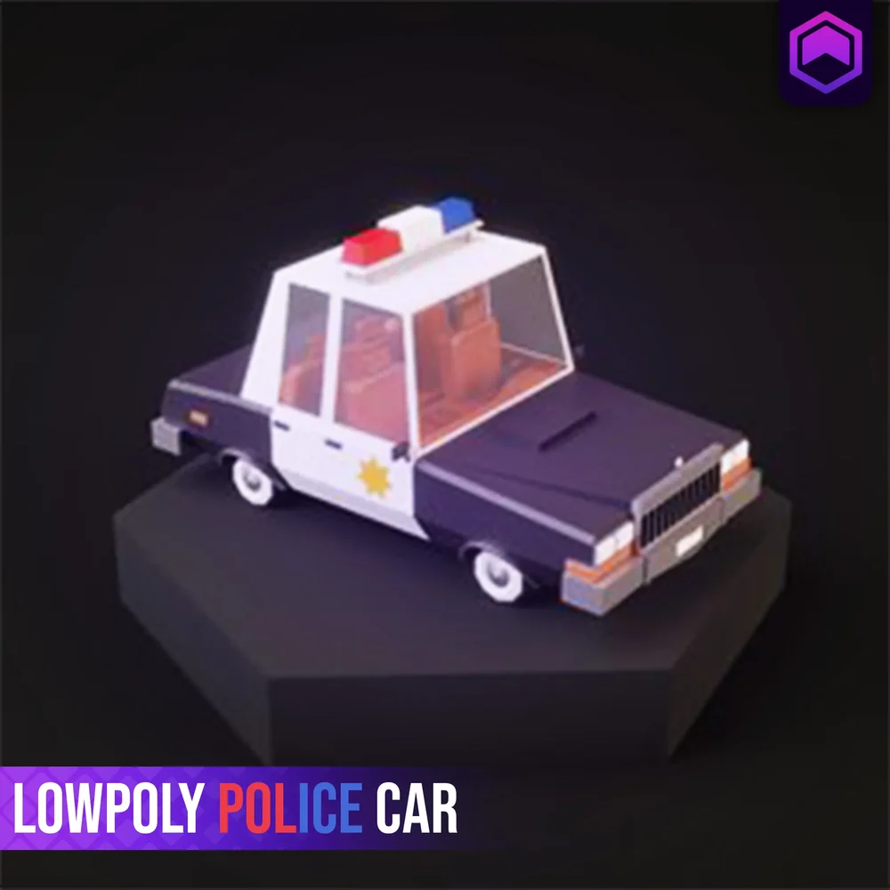 Lowpoly Police Car