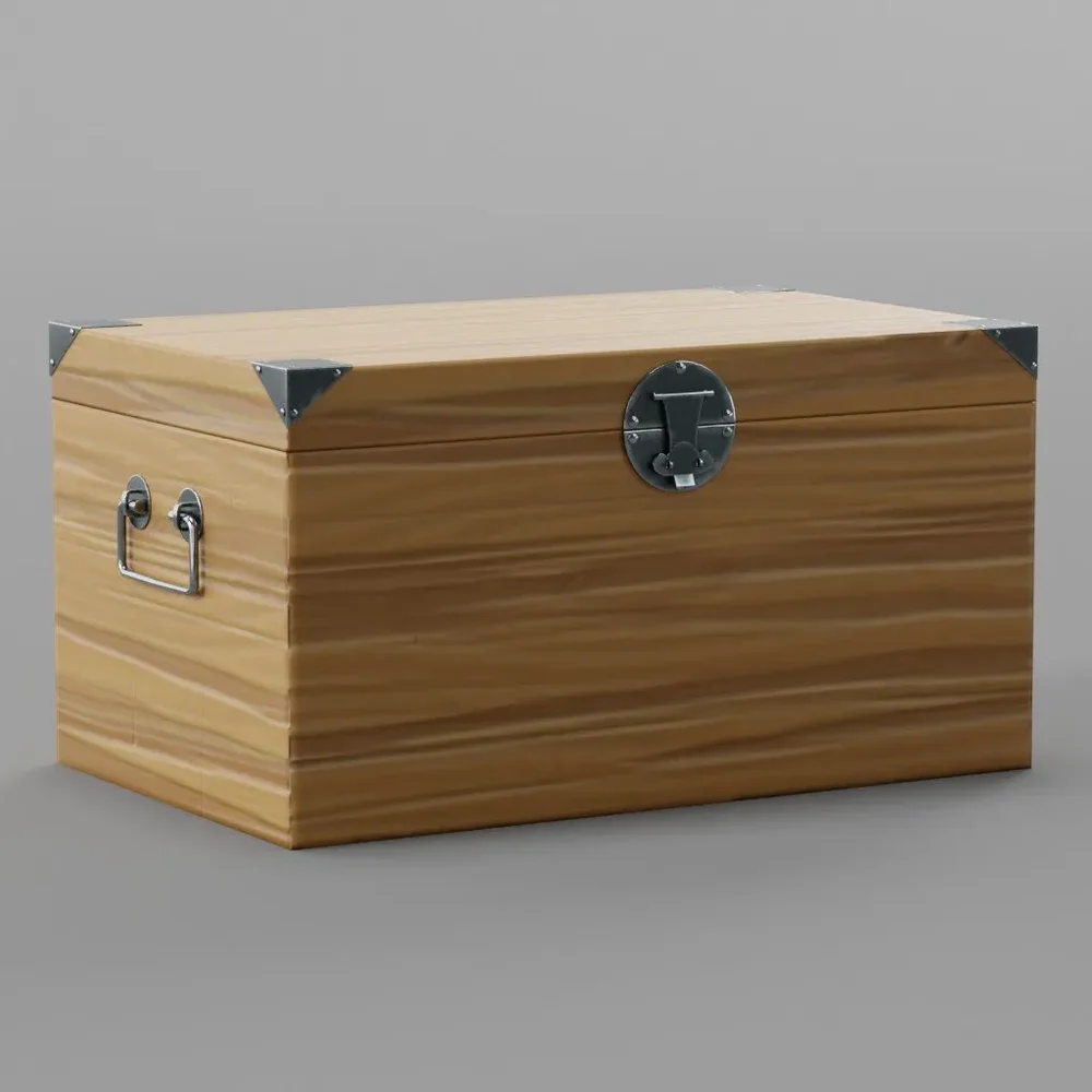 Cartoon Style Wooden Box