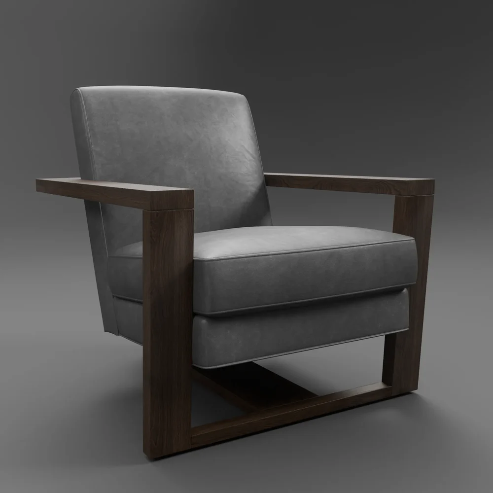 Restoration Hardware Roger Leather Chair